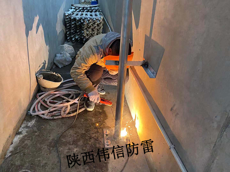 陜西嘉禾藥業防雷接地項目現場4